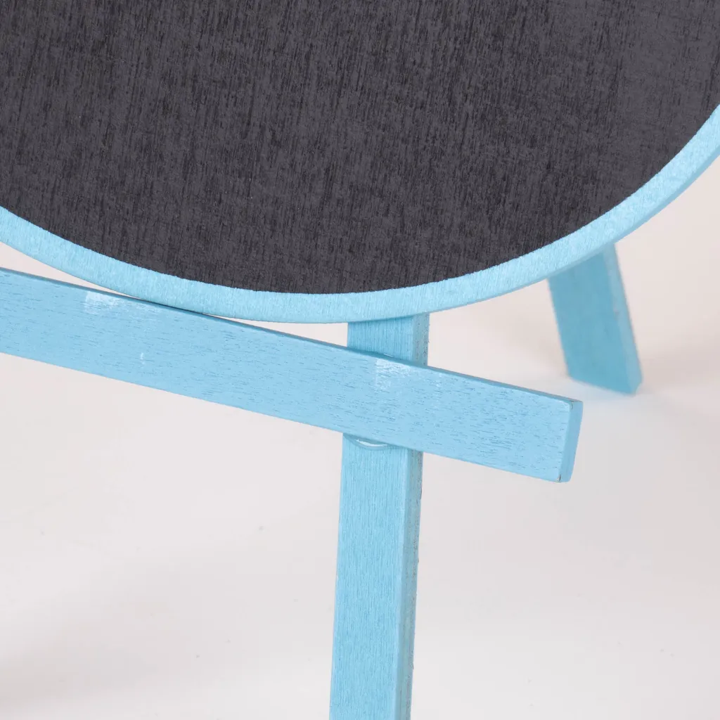 Support de décoration type tableau à vignettes avec cadre en bois