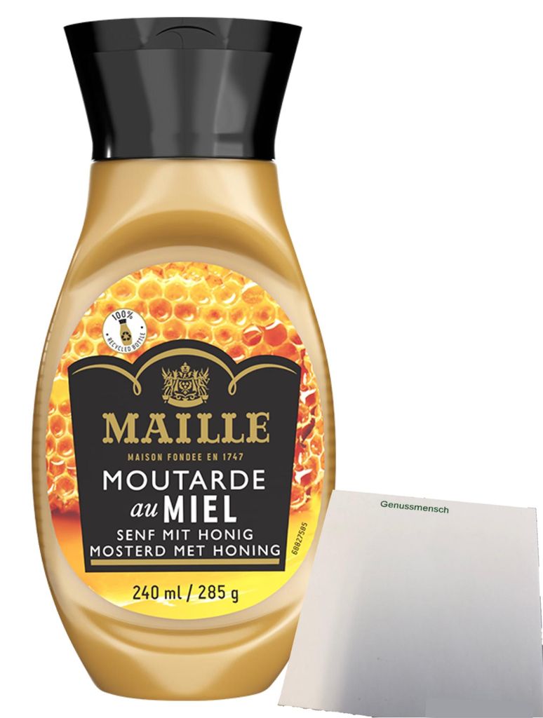 Maille Dijon Senf Honig Squeeze (240g Flasche) + usy Block