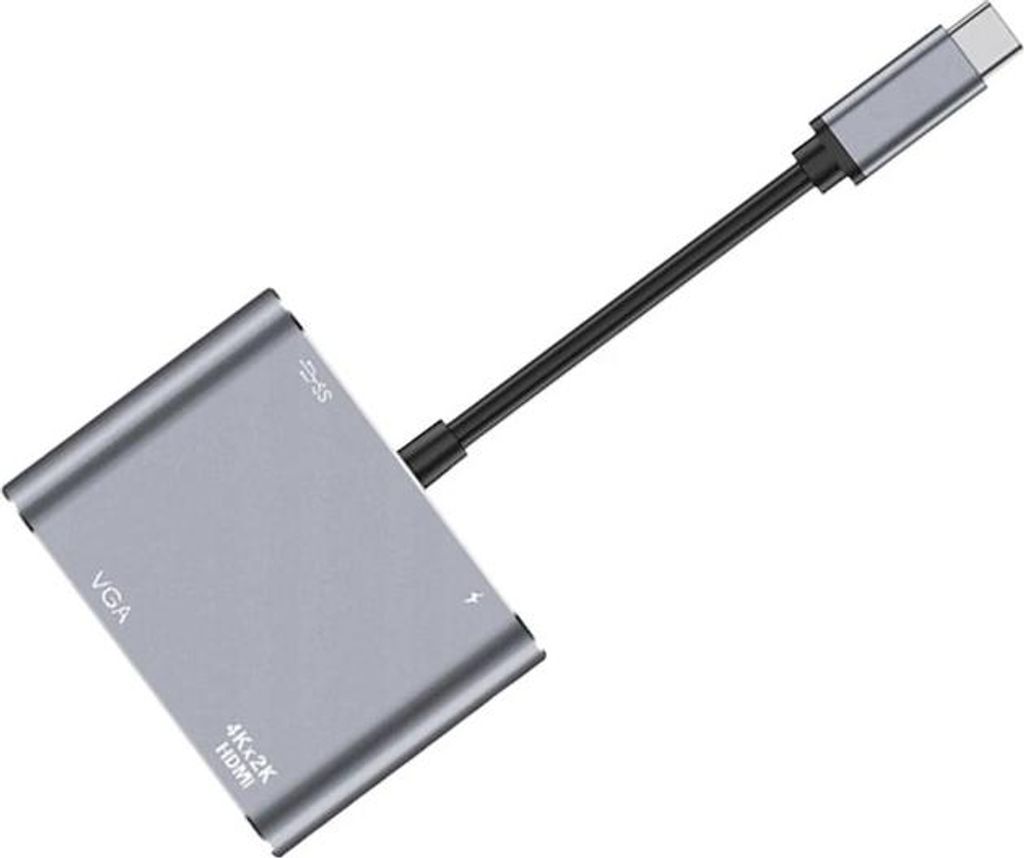 Verk 06344 Convertisseur USB-C vers HDMI 4k, VGA vers hub Image du produit 