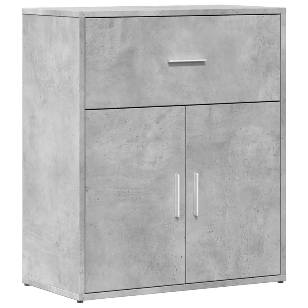 SYFAX™ Credenza Grigio Cemento 60x31x70 cm in Legno Multistrato