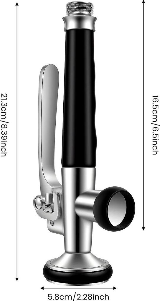 Ersatz-Sprühkopf für Spüle - Küchenarmatur-Düse - Ergonomischer Griff - Universelle Passform - Für Küche, Wohnmobil, Camping, Gewerbe - Hell...