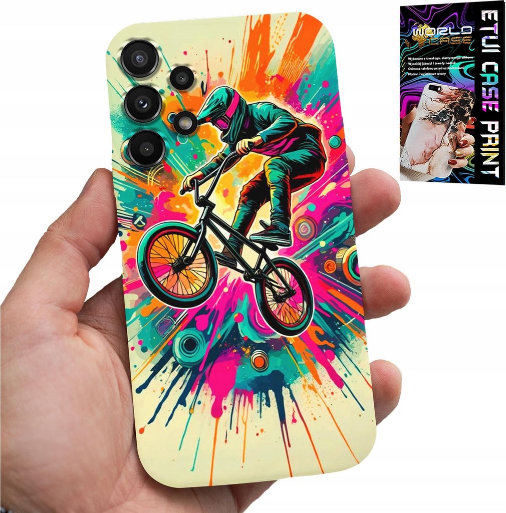 Fall Für Samsung Galaxy A32 4G - Fahrräder Bmx Tricks Performance Sport + Glas