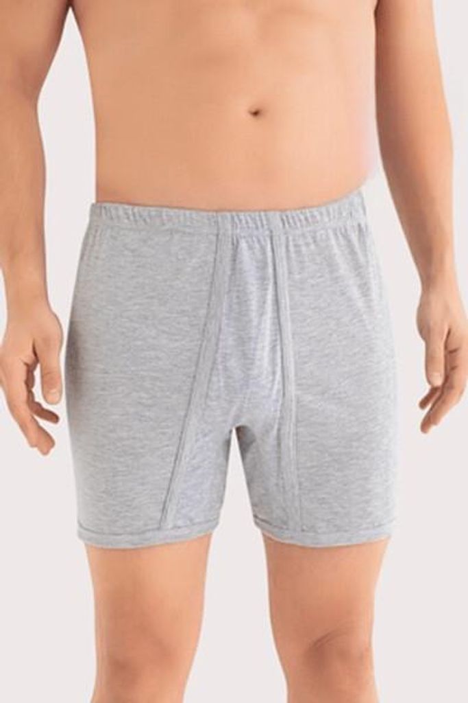 8 Pack Herren Boxershorts breite Lange Grau M-5 Slips Unterhosen %100 Baumwolle K-61