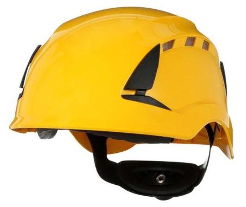 14x 3M SecureFit Schutzhelm X5500, belüftet, CE, Gelb, X5502V-CE | Packung (4 Stück)