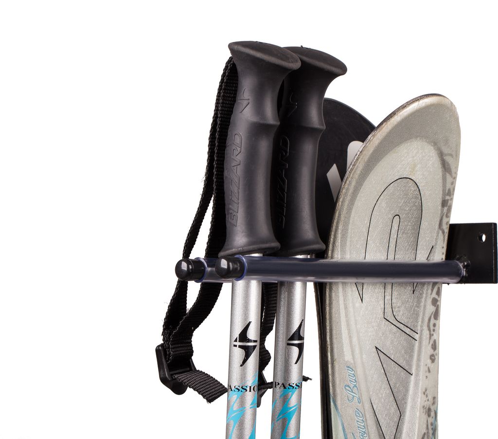 Skihalter Skiträger Skistöcke NordicWalking Stöcke Wandhalter Ski Gerätehalter N2 Halter Wandhalterung