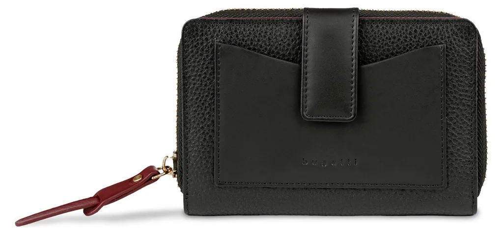bugatti Viola porte-monnaie zippé : fini les cartes perdues en noir