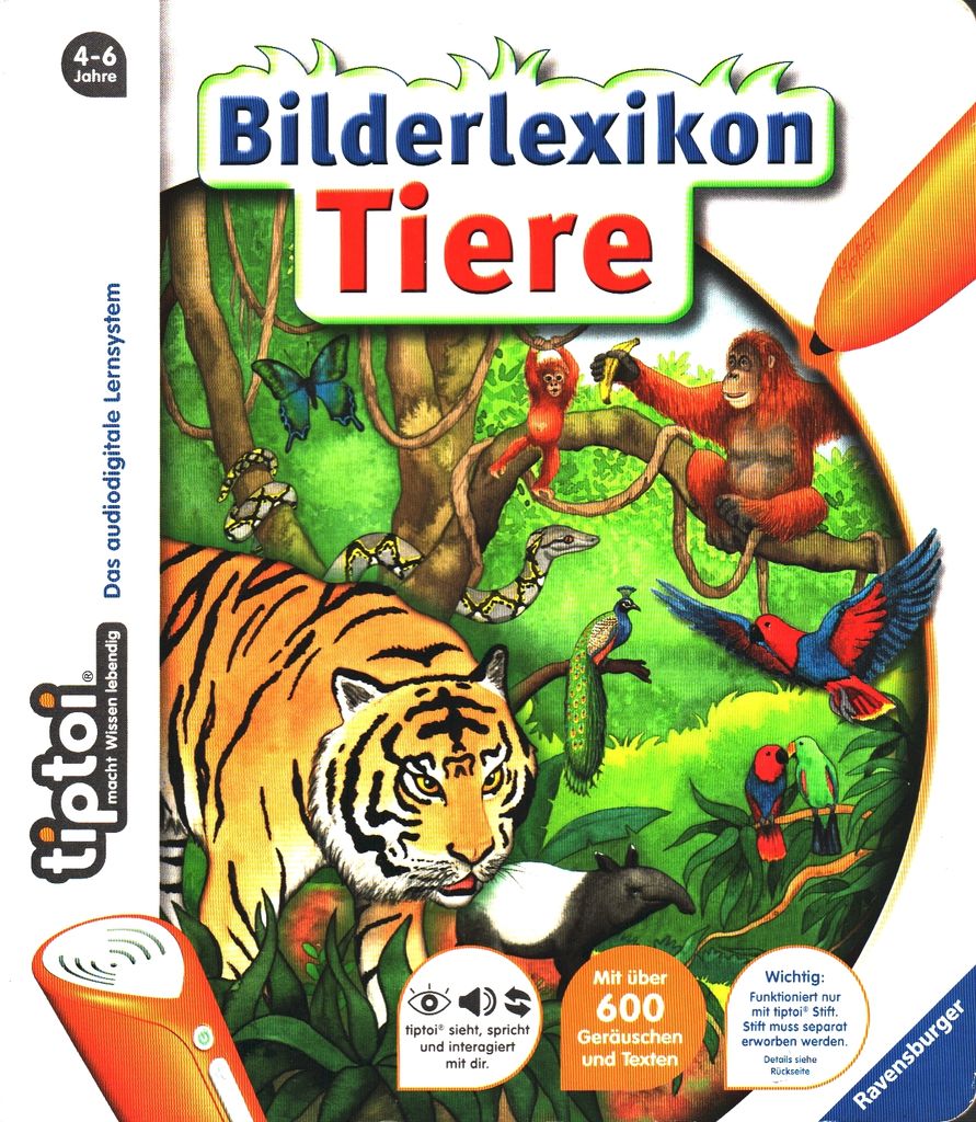 Ravensburger tiptoi Bilderlexikon Tiere, Produktbild 