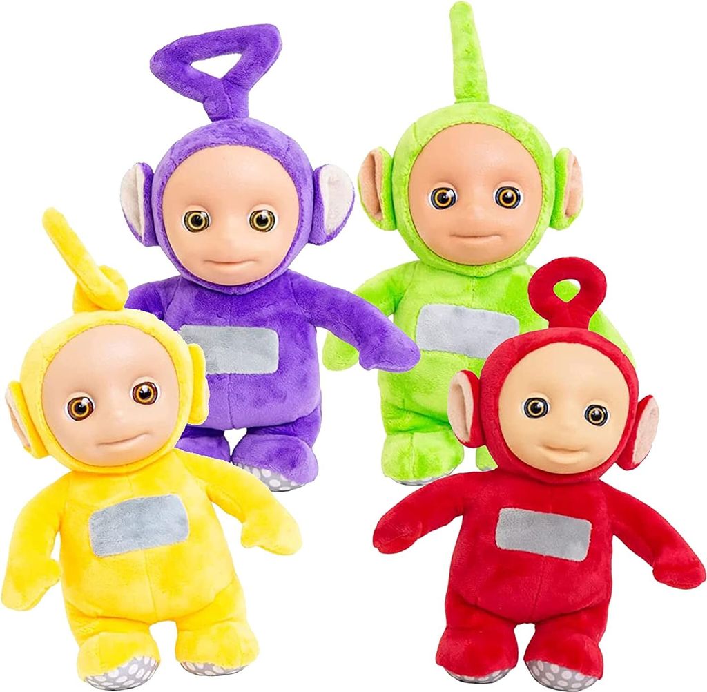 Teletubbies Set mit 4 Plüschfiguren mit Sound, 25 cm Produktbild 