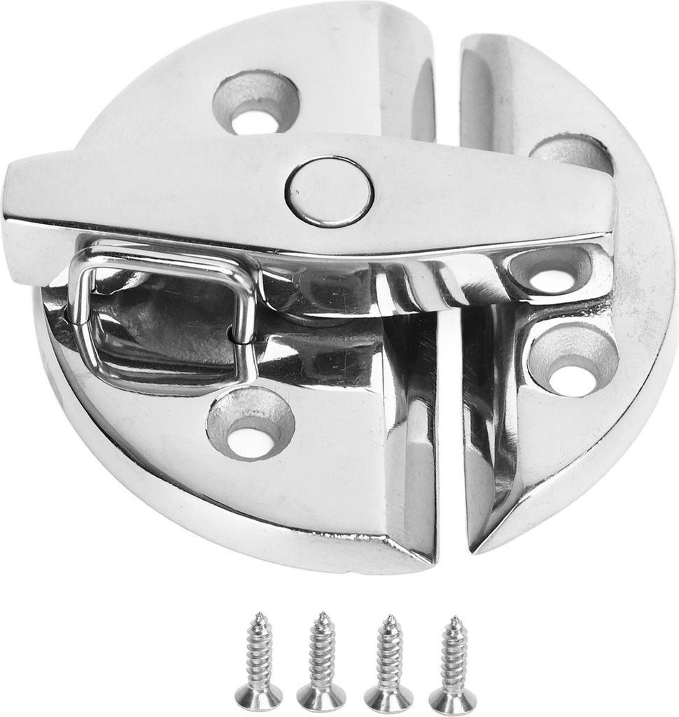 Runder Drehknopf, Drehverschluss, Hochglanz-Finish, Marine-Edelstahl, Boot