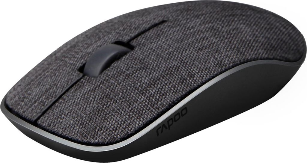 Rapoo M200+ Schwarz Kabellose Multi-Mode-Maus Textil Produktbild 