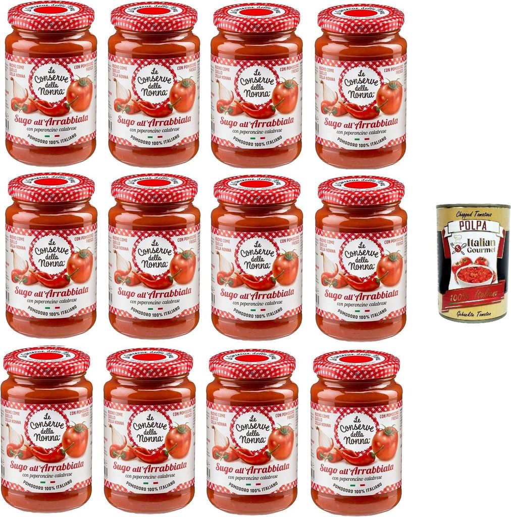 Le Conserve della Nonna- Sugo All'Arrabbiata Sauce 12x 190g Produktbild 