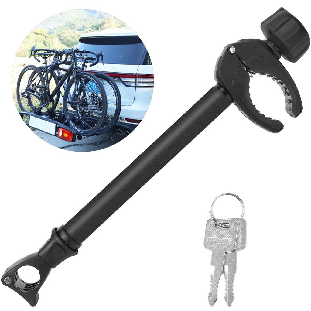 Fahrradhalterung Radhalter Ersatzhalter - 45 cm - Schwarz - Abschließbar - U-Rohr 2,5 bis 3 cm