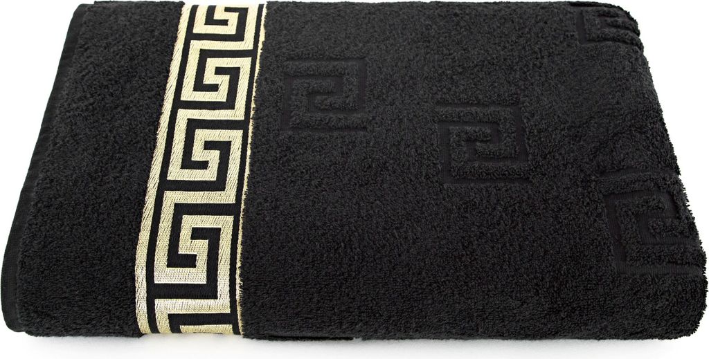 Arle-Living Saunatuch Schwarz 100x200 cm, feinstes Ringgarn Produktbild 