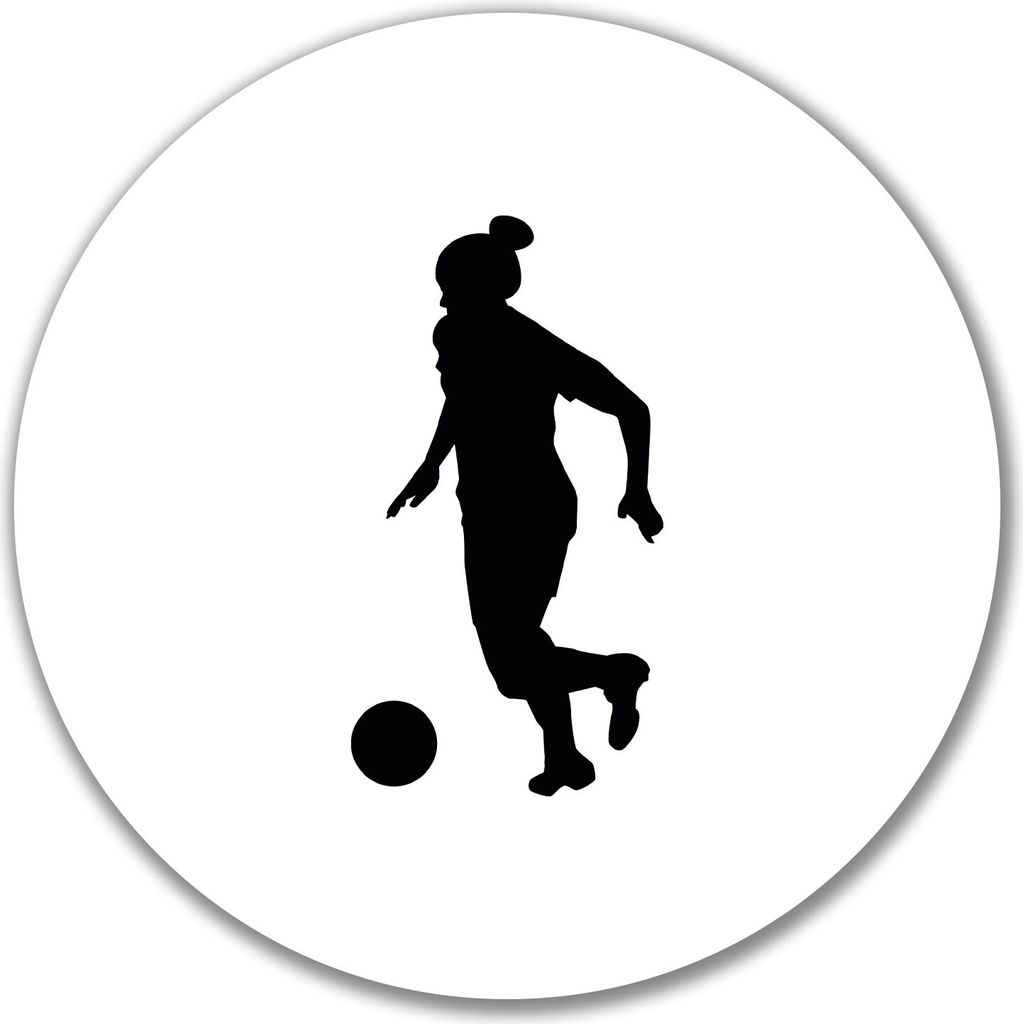 Huuraa Aufkleber Soccer Fußball 10cm rund Sticker Geschenkidee