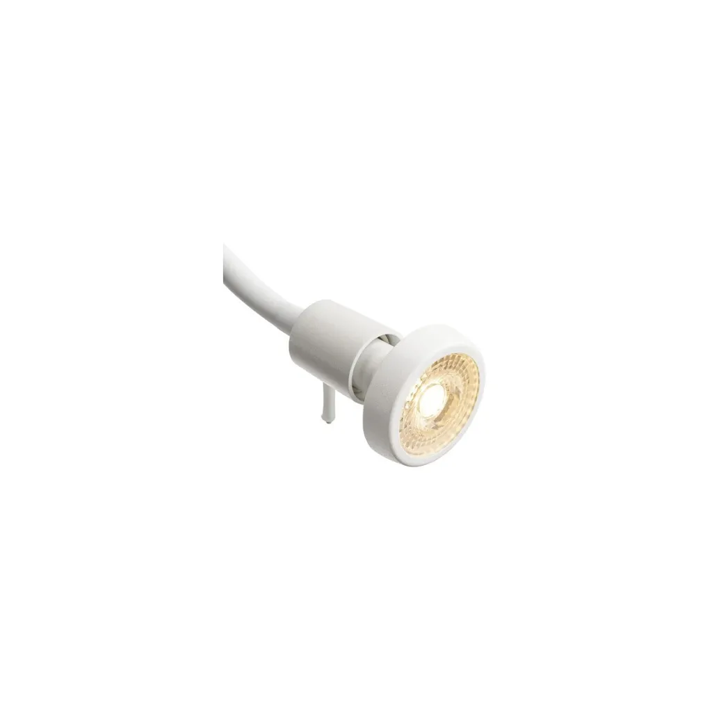 Faretto Parete Dio Flex GU10 Bianco Braccio 40cm con Interruttore - 6