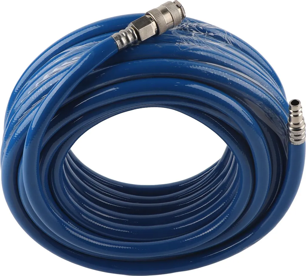 Tuyau pneumatique 15m flexible PVC bleu : fini les tuyaux trop courts