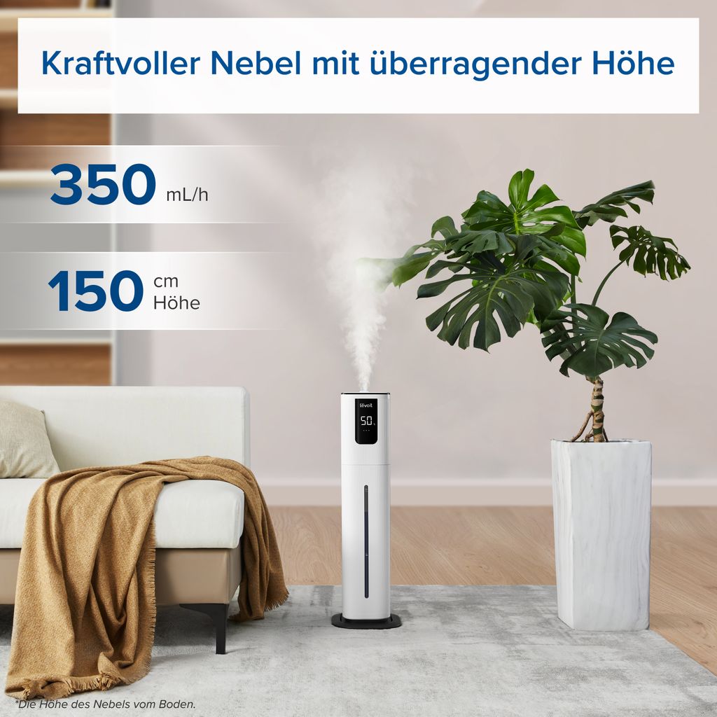 Levoit OasisMist 1000S weiß Luftbefeuchter Produktbild 6