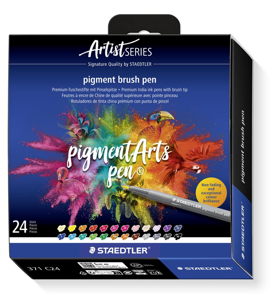 STAEDTLER pigment brush 371 Tuschestift mit Pinselspitze Produktbild 
