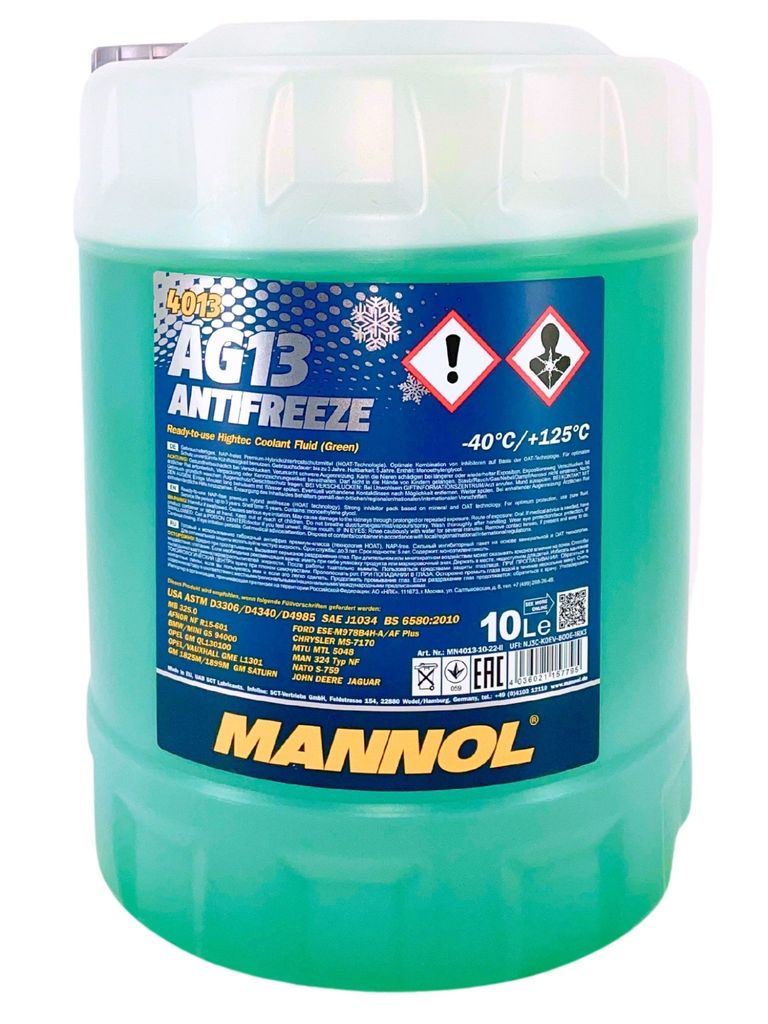 Mannol Antifreeze Kühlerfrostschutz AG13 (-40 °C) Hightec Produktbild 
