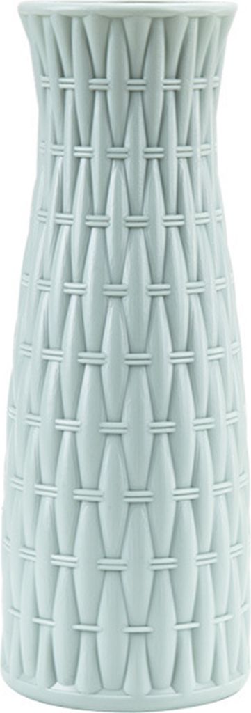 Blumenvase Unbreakable Herzstück Leichtes Blumenarrangement Nordische Plastikvase für Zuhause-Blau