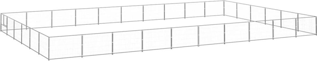 "im Angebot" Hundezwinger Silbern 60 m² Stahl - Sonstiges Hundezubehör CC3199