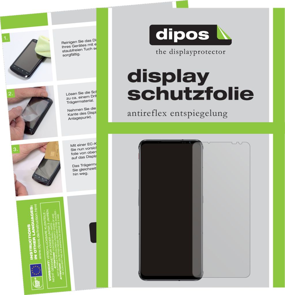1x Schutzfolie für nubia Red Magic 6S Pro matt Displayschutzfolie Folie Display Schutz dipos