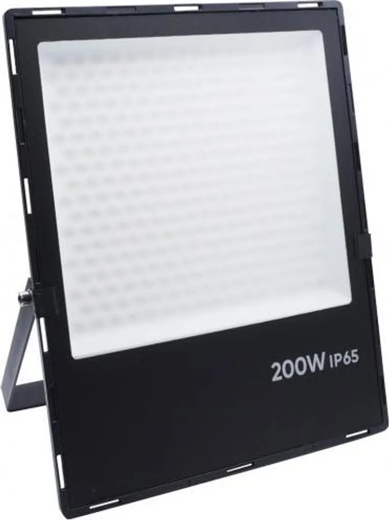Projecteur LED 200W Étanche IP65 Noir Lumière Blanc Froid Haute Luminosité