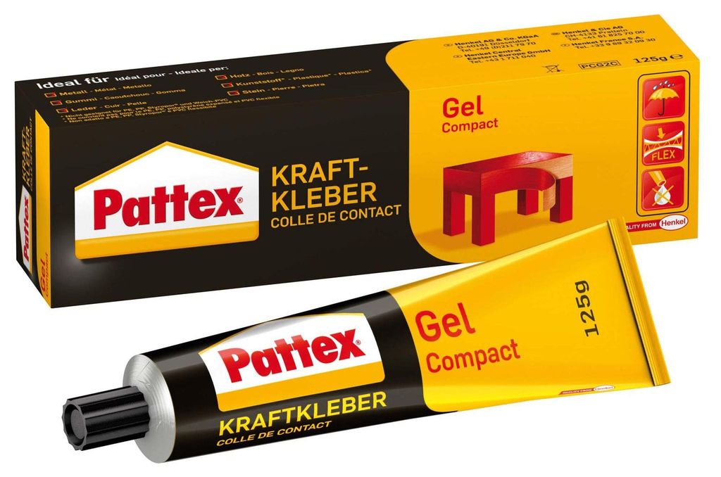 Pattex, Kraftkleber Compact, beige, 125 g Produktbild 