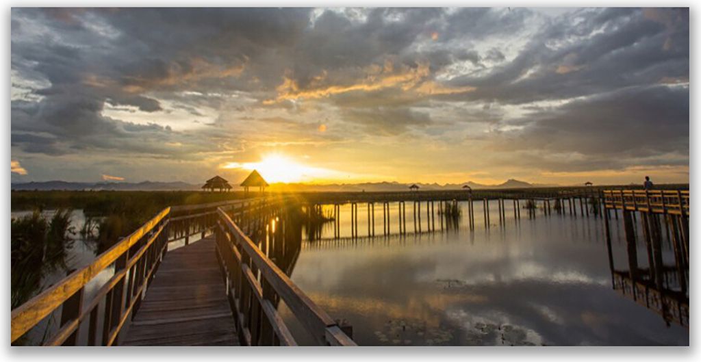 Glasbilder 120x60 Wandbild Druck auf Glas Brücke Meer Architektur