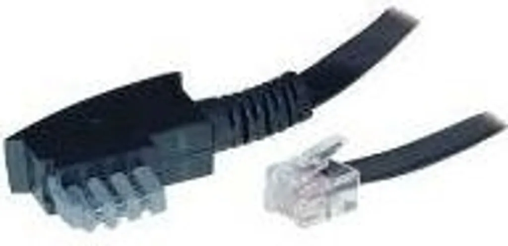 Câble de raccordement 6m TAE-N vers Western 6/6 TC 70166 - Noir