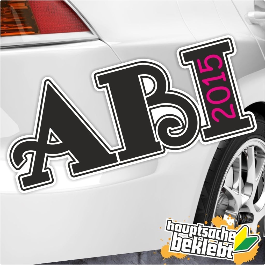 Kiwistar - Autoaufkleber - Abi 2013 erhältlich - für Auto, Laptop, Fahrrad, LKW, Motorrad Aufkleber mehrfarbig Sticker Decal 20 x 8 cm