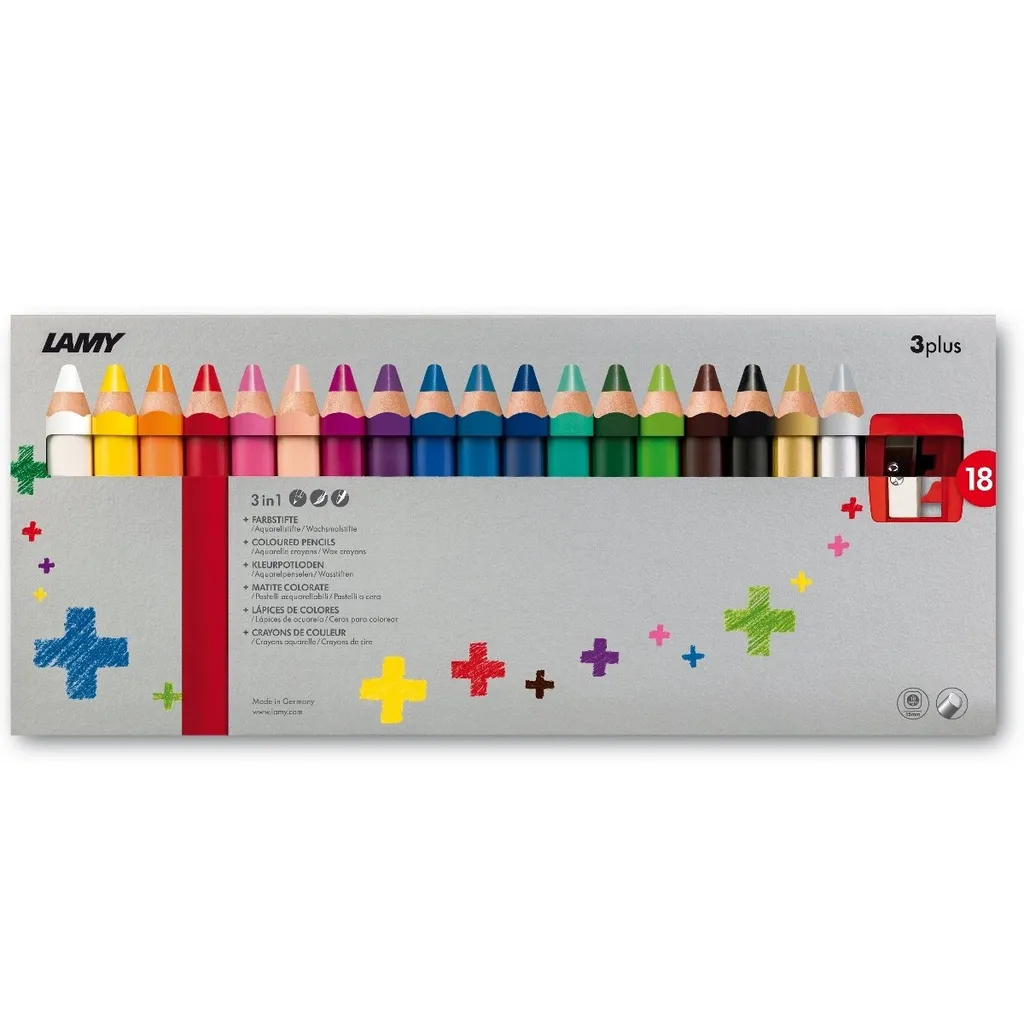 Matite LAMY 3plus 18 Colori: Il Miglior Set Creativo 3-in-1 per la Scuola - 2
