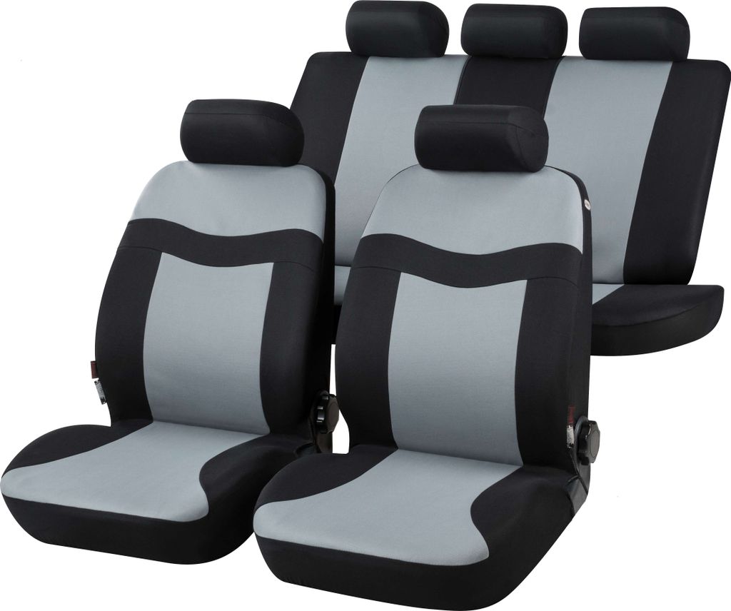 CarComfort Autositzbezug Rockford Komplettset grau, 13414 Produktbild 