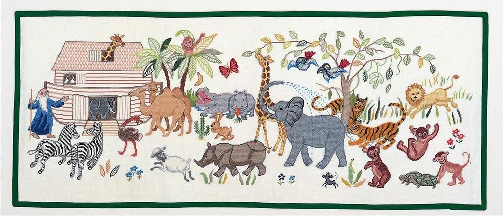 Eva Rosenstand Kreuzstich Set "Arche Noah", Zählmuster, 40x100cm