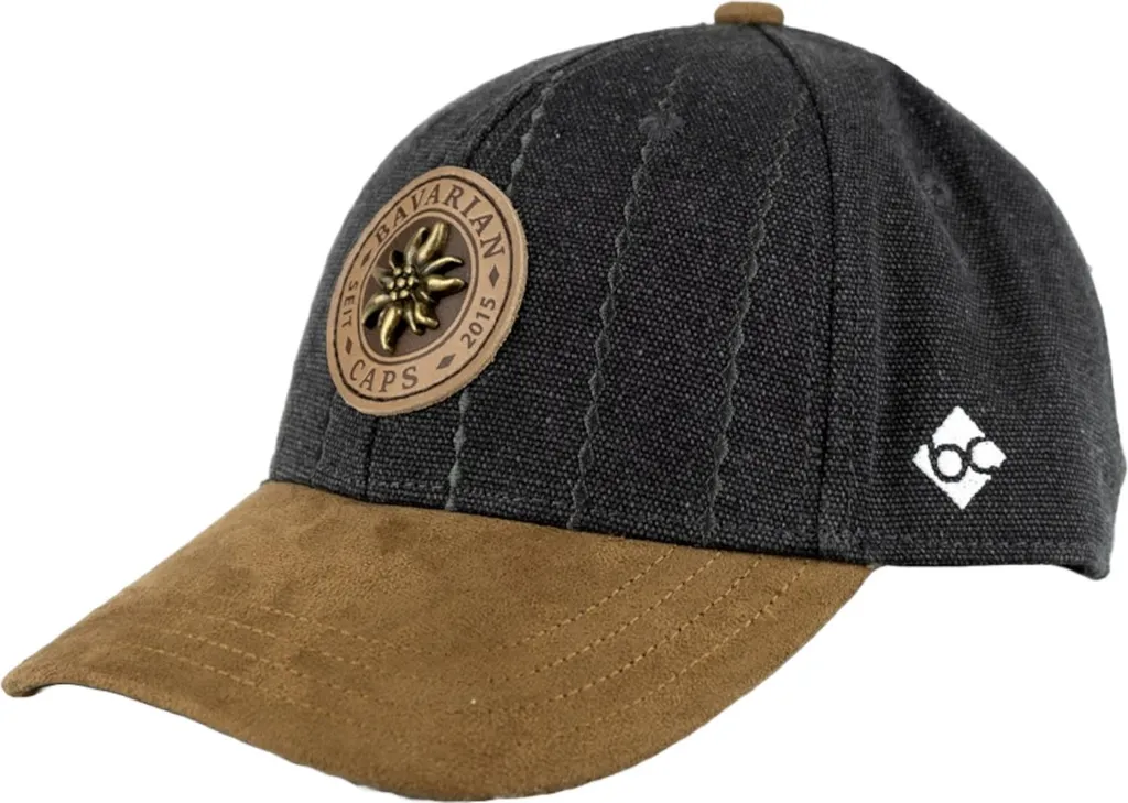 Snapback Curvo Bavarian Caps 10 Years Grigio Scuro - Edizione Limitata