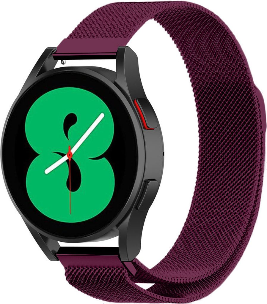 Strap-it Milanese Armband - Kompatibel mit Samsung Galaxy Watch 4 Armband 40mm Edelstahl Armband mit Magnetverschluss - Ersatzarmband - Hochwertige...