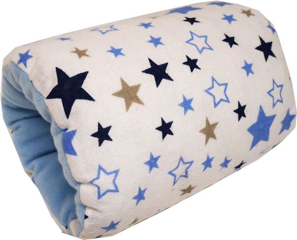 EMI&SAM Stillkissen MINI für den Arm Stillmuff Klein Stillen 4. Sterne Blau