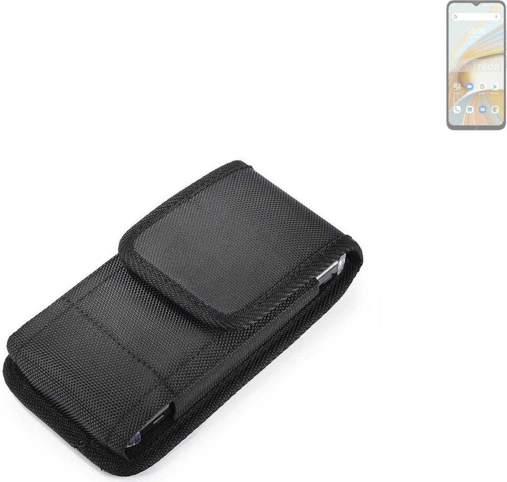 Holster Gürteltasche kompatibel mit UMIDIGI G3 Holster Gürtel Tasche wasserabweisend Handy Hülle Schutz Hülle Outdoor schwarz K-S-Trade