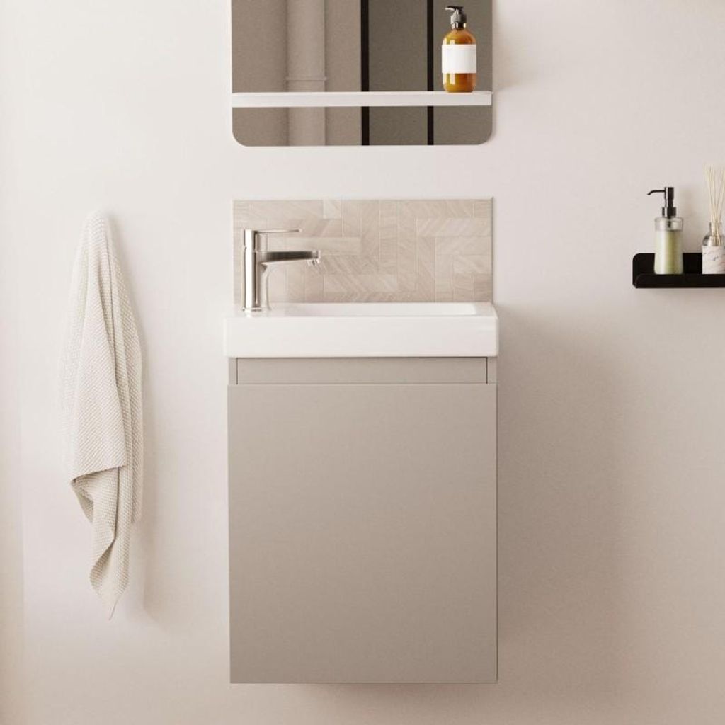 Waschbeckenschrank LISA aus MDF, 41x54x21,5 cm, wendbares Produktbild 