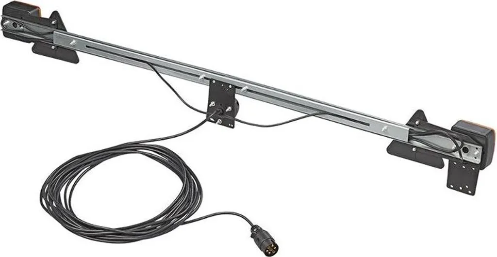 Support feux remorque télescopique 140-200cm métal avec câble 12M - 2