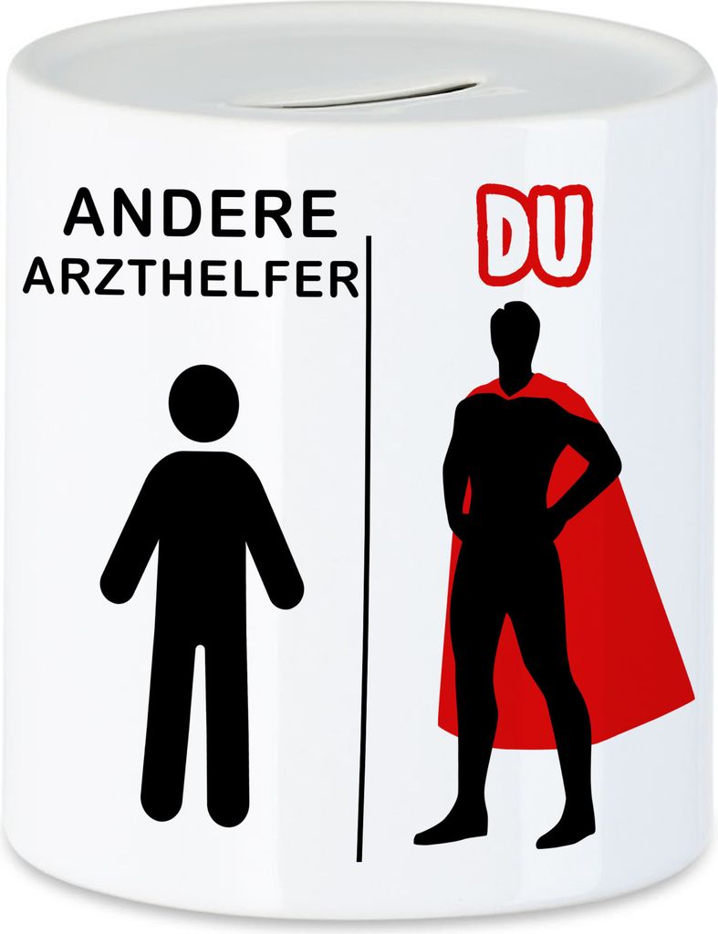 Andere Arzthelfer Du Spardose Superheld Mein Held Dankeschön Geschenkidee Lustig Humor