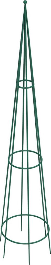 Rankhilfe Pyramide für Rank- und Kletterpflanzen rund grün 120 cm