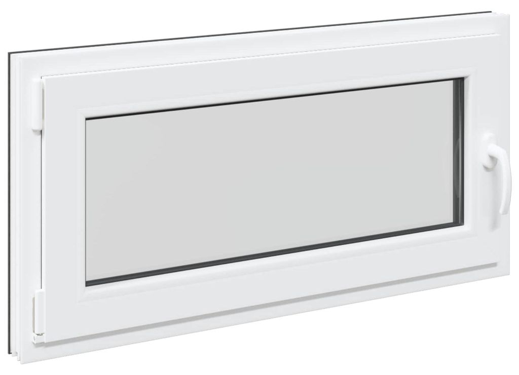 vidaXL Kellerfenster RISOR Anthrazit 100 x 50 cm PVC und Glas
