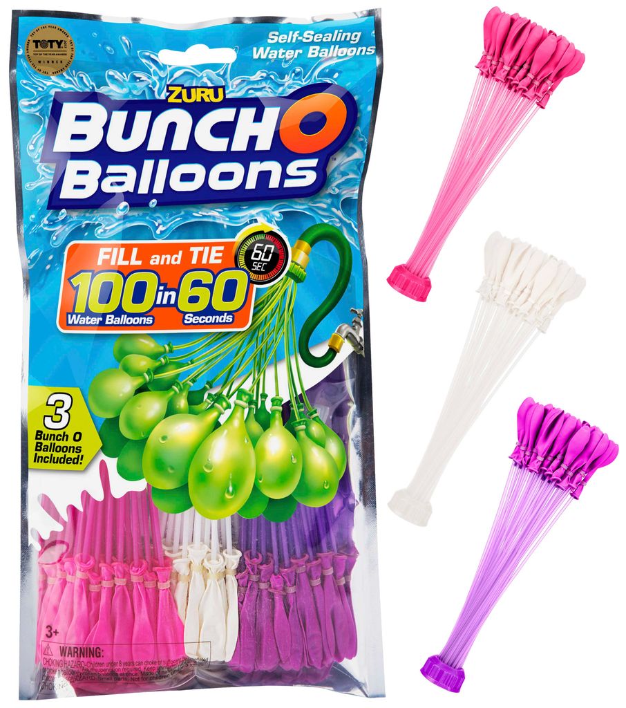 315 Stück ZURU Bunch O Balloons selbstschließende Wasserbomben GIRLS 