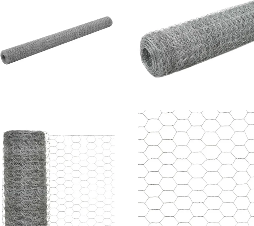 vidaXL Recinzione Metallica Acciaio Zincato 25x1,5m Argento - Rete per Giardino