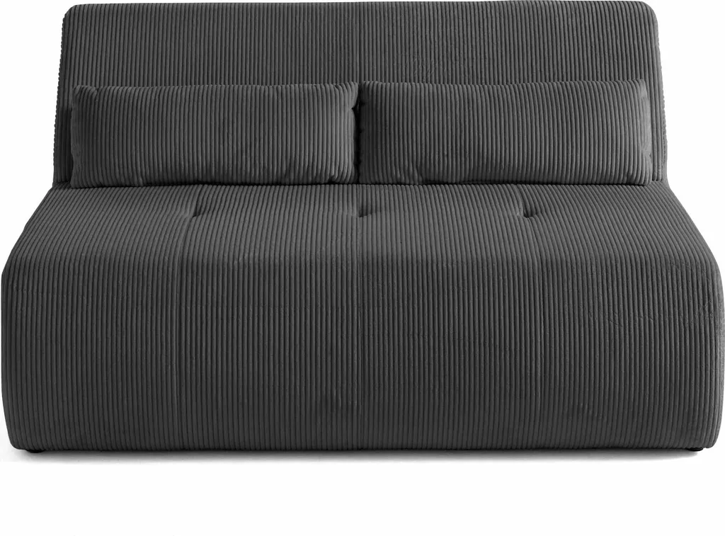 Canapé velours côtelé gris foncé Lisa Design Onyx, confort et style