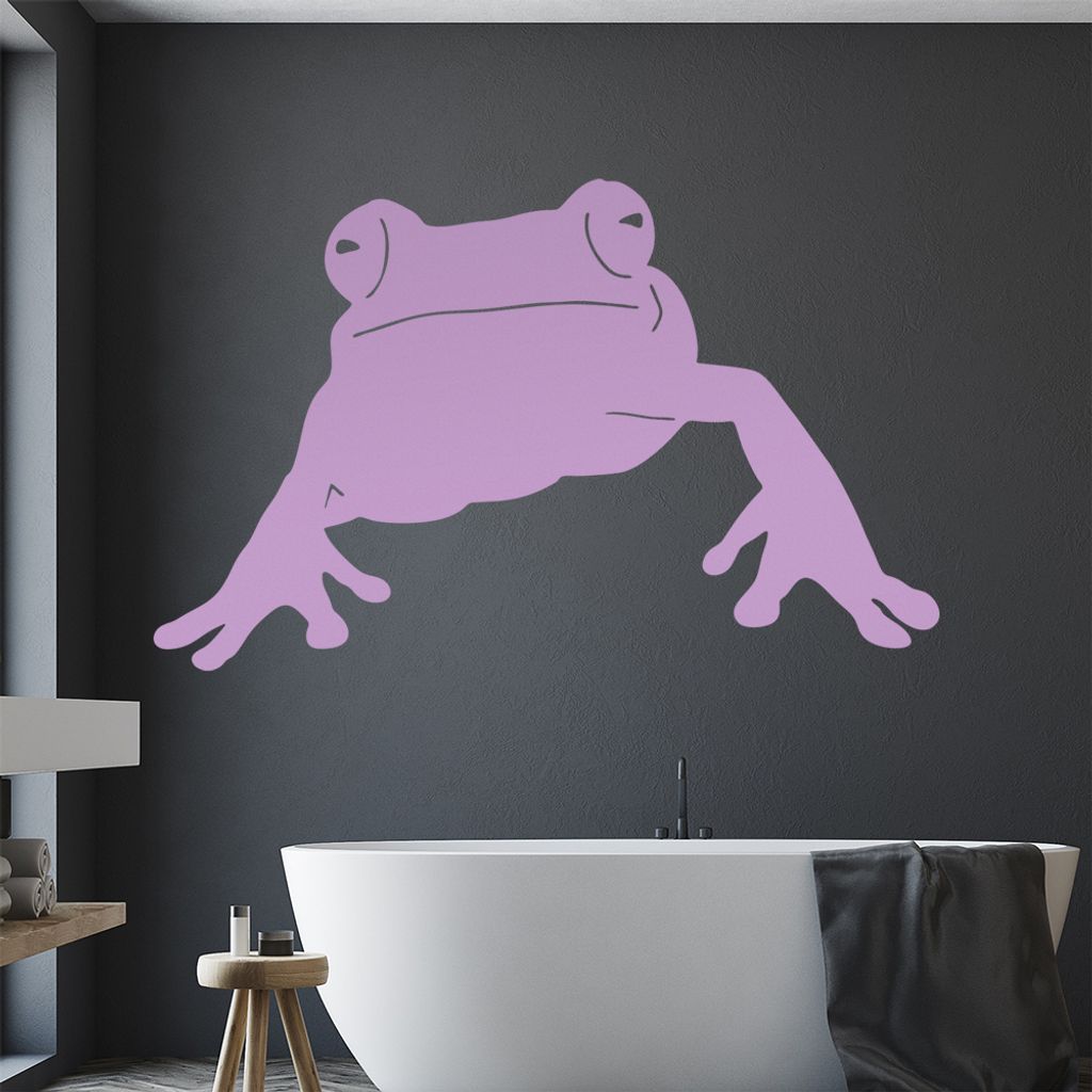 KIWISTAR Frosch - Quak Lurch Wasser Amphibien Wandtattoo in 6 Größen - Wandaufkleber Wall Sticker - Dekoration, Küche, Wohnzimmer, Schlafzimmer,...