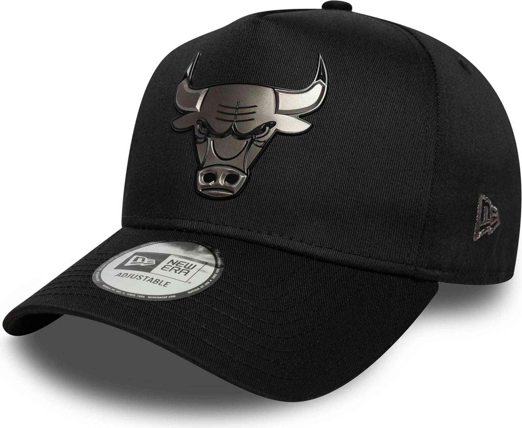 New Era 9FORTY Cap Chicago Bulls NBA Metallic Schwarz