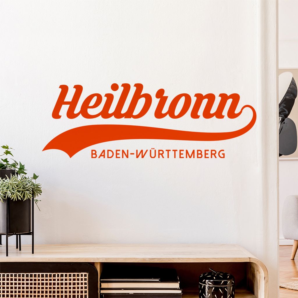 Heilbronn Baden-Württemberg Wandtattoo Wandaufkleber Wall Sticker - Dekoration, Küche, Wohnzimmer, Schlafzimmer, Badezimmer