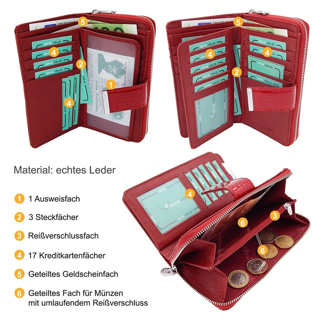 YONBEN Kosmetiktasche Aus Nylon – Wasserabweisend, Reisegröße 23,5x9x13 Cm, Leicht & Organisiert Für Make-up & Geld